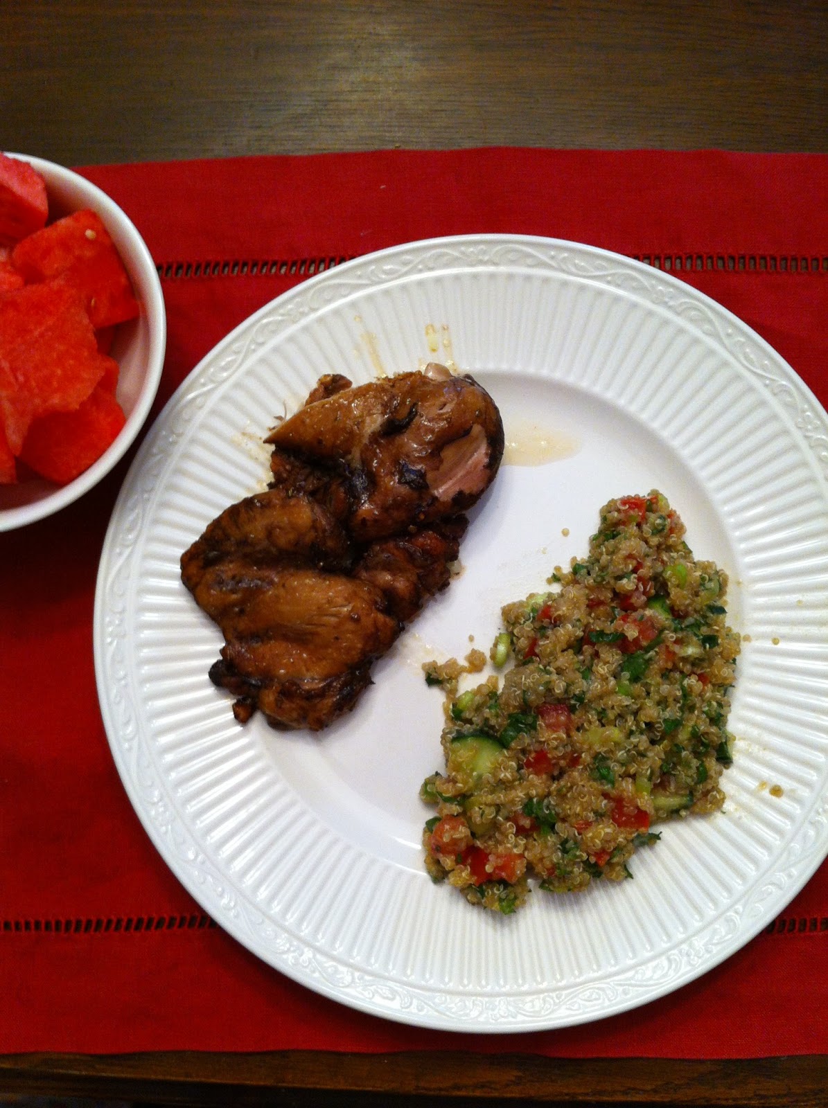 REAL Food on a REAL Budget Spicy Baked Chicken Thighs and Quinoa